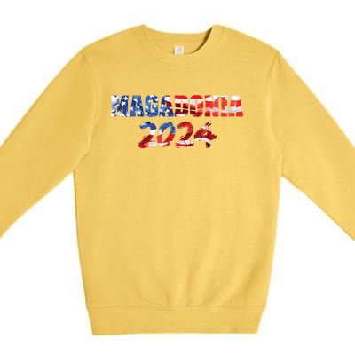 Magadonia 2024 Trump Voter Proud Trump Supporter Magadonian Premium Crewneck Sweatshirt