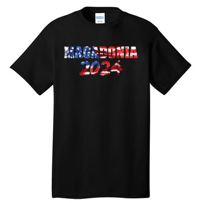 Magadonia 2024 Trump Voter Proud Trump Supporter Magadonian Tall T-Shirt