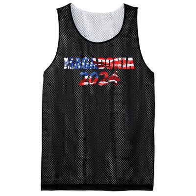 Magadonia 2024 Trump Voter Proud Trump Supporter Magadonian Mesh Reversible Basketball Jersey Tank