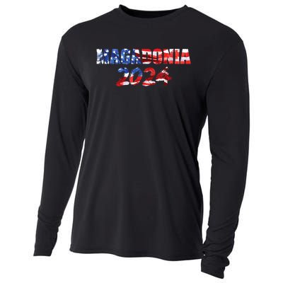 Magadonia 2024 Trump Voter Proud Trump Supporter Magadonian Cooling Performance Long Sleeve Crew