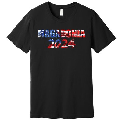 Magadonia 2024 Trump Voter Proud Trump Supporter Magadonian Premium T-Shirt