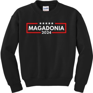 Magadonia 2024 Trump Voter Proud Trump Supporter Magadonian Kids Sweatshirt