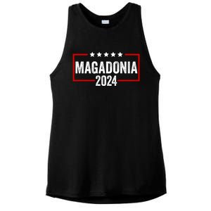 Magadonia 2024 Trump Voter Proud Trump Supporter Magadonian Ladies PosiCharge Tri-Blend Wicking Tank