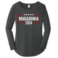 Magadonia 2024 Trump Voter Proud Trump Supporter Magadonian Women's Perfect Tri Tunic Long Sleeve Shirt