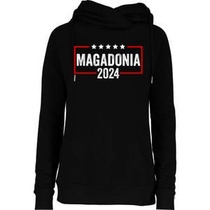 Magadonia 2024 Trump Voter Proud Trump Supporter Magadonian Womens Funnel Neck Pullover Hood