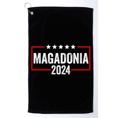 Magadonia 2024 Trump Voter Proud Trump Supporter Magadonian Platinum Collection Golf Towel