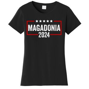 Magadonia 2024 Trump Voter Proud Trump Supporter Magadonian Women's T-Shirt