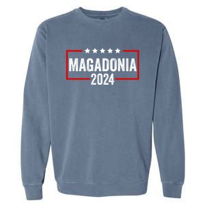 Magadonia 2024 Trump Voter Proud Trump Supporter Magadonian Garment-Dyed Sweatshirt