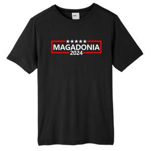 Magadonia 2024 Trump Supporter Proud Trump Voter Magadonian Tall Fusion ChromaSoft Performance T-Shirt