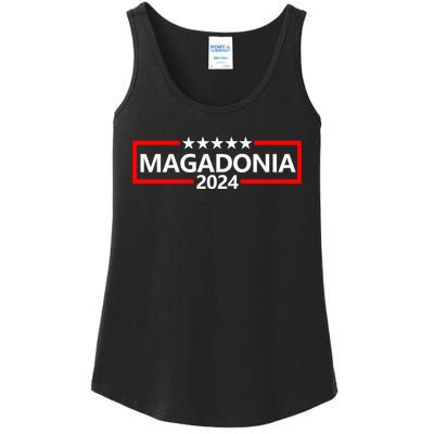 Magadonia 2024 Trump Supporter Proud Trump Voter Magadonian Ladies Essential Tank