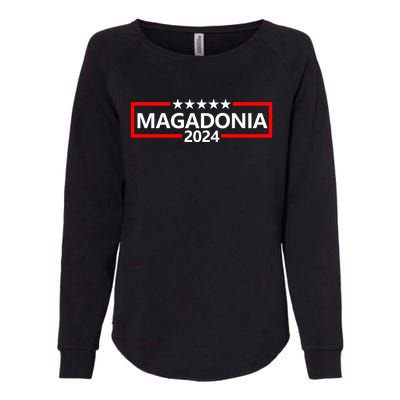 Magadonia 2024 Trump Supporter Proud Trump Voter Magadonian Womens California Wash Sweatshirt