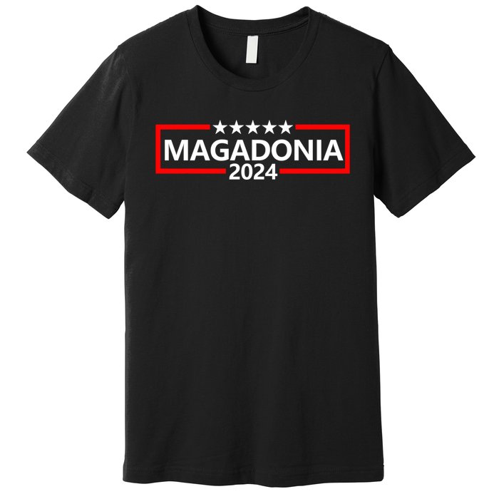 Magadonia 2024 Trump Supporter Proud Trump Voter Magadonian Premium T-Shirt