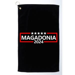 Magadonia 2024 Trump Supporter Proud Trump Voter Magadonian Platinum Collection Golf Towel