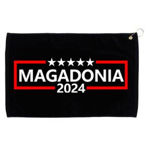 Magadonia 2024 Trump Supporter Proud Trump Voter Magadonian Grommeted Golf Towel