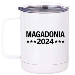 Magadonia 2024 Trump Supporter Proud Trump Voter Magadonian 12 oz Stainless Steel Tumbler Cup