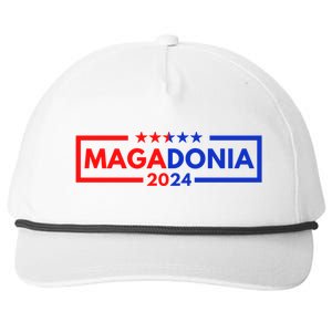 Magadonia 2024 Trump Supporter Proud Trump Voter Magadonian Snapback Five-Panel Rope Hat