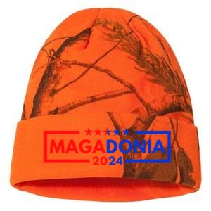 Magadonia 2024 Trump Supporter Proud Trump Voter Magadonian Kati Licensed 12" Camo Beanie