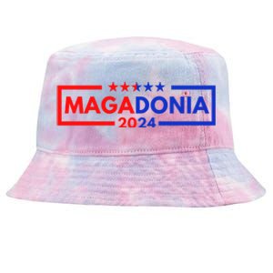 Magadonia 2024 Trump Supporter Proud Trump Voter Magadonian Tie-Dyed Bucket Hat