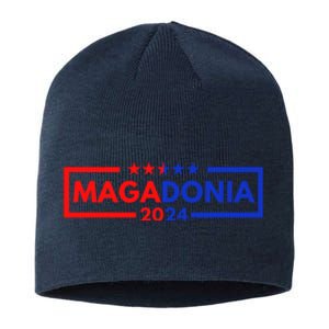 Magadonia 2024 Trump Supporter Proud Trump Voter Magadonian Sustainable Beanie