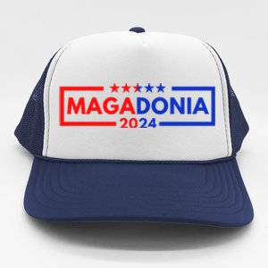 Magadonia 2024 Trump Supporter Proud Trump Voter Magadonian Trucker Hat