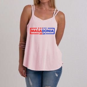 Magadonia 2024 Trump Supporter Proud Trump Voter Magadonian Women's Strappy Tank