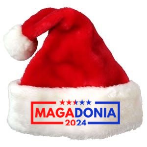 Magadonia 2024 Trump Supporter Proud Trump Voter Magadonian Premium Christmas Santa Hat