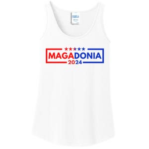 Magadonia 2024 Trump Supporter Proud Trump Voter Magadonian Ladies Essential Tank