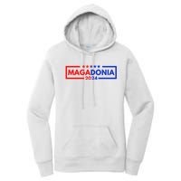 Magadonia 2024 Trump Supporter Proud Trump Voter Magadonian Women's Pullover Hoodie