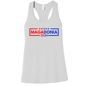 Magadonia 2024 Trump Supporter Proud Trump Voter Magadonian Women's Racerback Tank