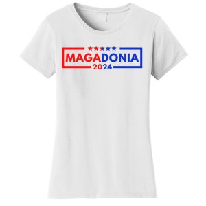 Magadonia 2024 Trump Supporter Proud Trump Voter Magadonian Women's T-Shirt