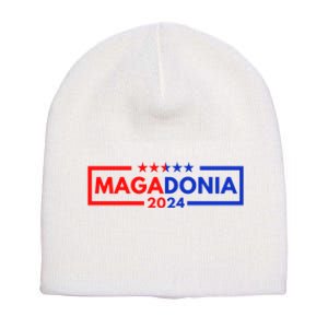 Magadonia 2024 Trump Supporter Proud Trump Voter Magadonian Short Acrylic Beanie