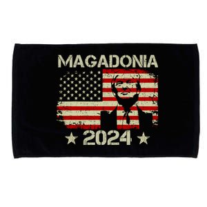 Magadonia 2024 Trump Supporter Proud Trump Voter Magadonian Microfiber Hand Towel