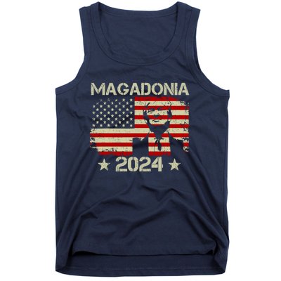 Magadonia 2024 Trump Supporter Proud Trump Voter Magadonian Tank Top