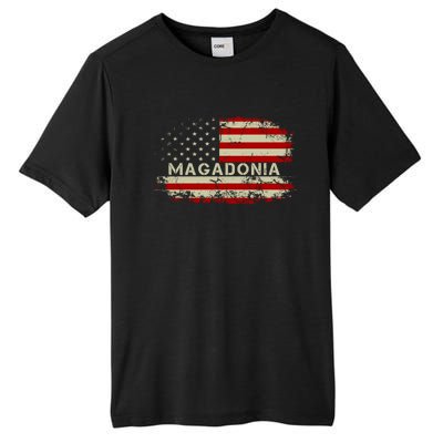 Magadonia 2024 Trump Supporter Proud Trump Voter Magadonian Tall Fusion ChromaSoft Performance T-Shirt