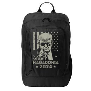 Magadonia 2024 Trump Supporter Proud Trump Voter Magadonian City Backpack