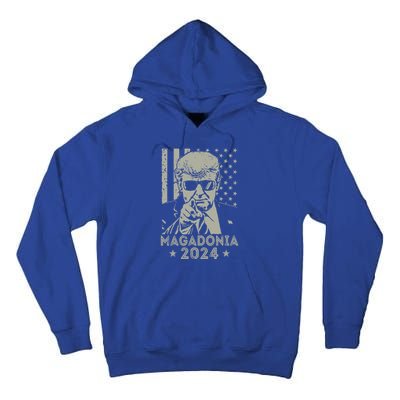 Magadonia 2024 Trump Supporter Proud Trump Voter Magadonian Tall Hoodie