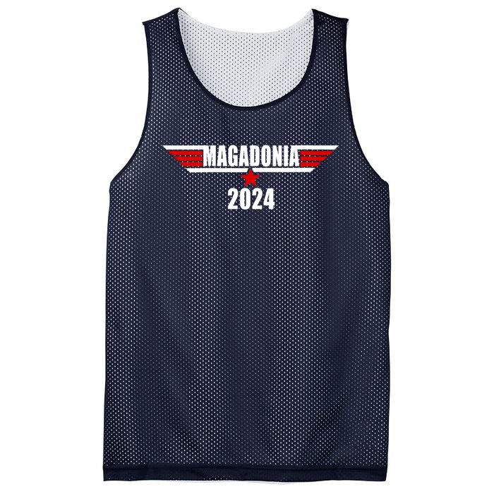 Magadonia 2024 Trump Voter Proud Trump Supporter Magadonian Mesh Reversible Basketball Jersey Tank