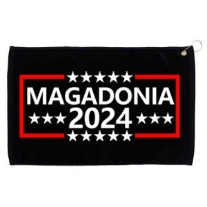 Magadonia 2024 Trump Supporter Proud Trump Voter Magadonian Grommeted Golf Towel