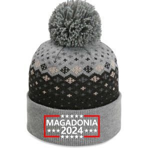 Magadonia 2024 Trump Supporter Proud Trump Voter Magadonian The Baniff Cuffed Pom Beanie