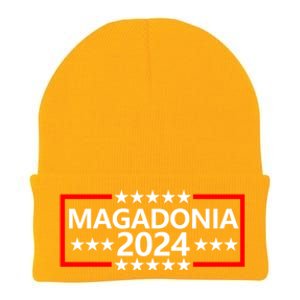 Magadonia 2024 Trump Supporter Proud Trump Voter Magadonian Knit Cap Winter Beanie