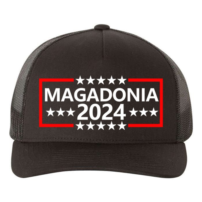 Magadonia 2024 Trump Supporter Proud Trump Voter Magadonian Yupoong Adult 5-Panel Trucker Hat