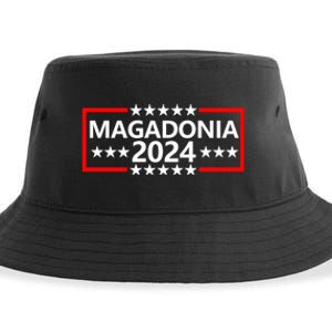 Magadonia 2024 Trump Supporter Proud Trump Voter Magadonian Sustainable Bucket Hat