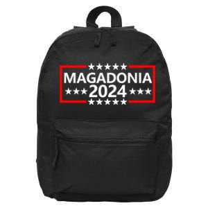 Magadonia 2024 Trump Supporter Proud Trump Voter Magadonian 16 in Basic Backpack