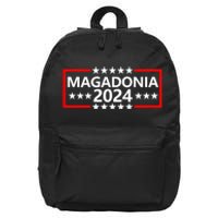 Magadonia 2024 Trump Supporter Proud Trump Voter Magadonian 16 in Basic Backpack