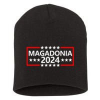 Magadonia 2024 Trump Supporter Proud Trump Voter Magadonian Short Acrylic Beanie