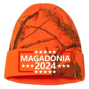 Magadonia 2024 Trump Supporter Proud Trump Voter Magadonian Kati Licensed 12" Camo Beanie