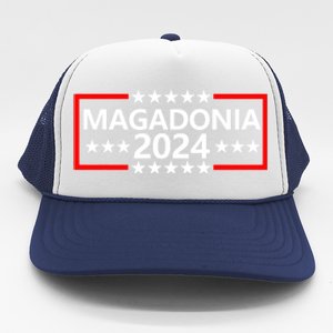 Magadonia 2024 Trump Supporter Proud Trump Voter Magadonian Trucker Hat