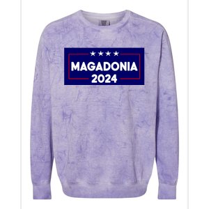 Magadonia 2024 Trump Voter Proud Trump Supporter Magadonian Colorblast Crewneck Sweatshirt