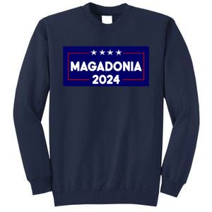 Magadonia 2024 Trump Voter Proud Trump Supporter Magadonian Tall Sweatshirt