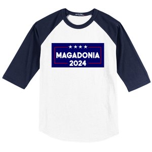 Magadonia 2024 Trump Voter Proud Trump Supporter Magadonian Baseball Sleeve Shirt